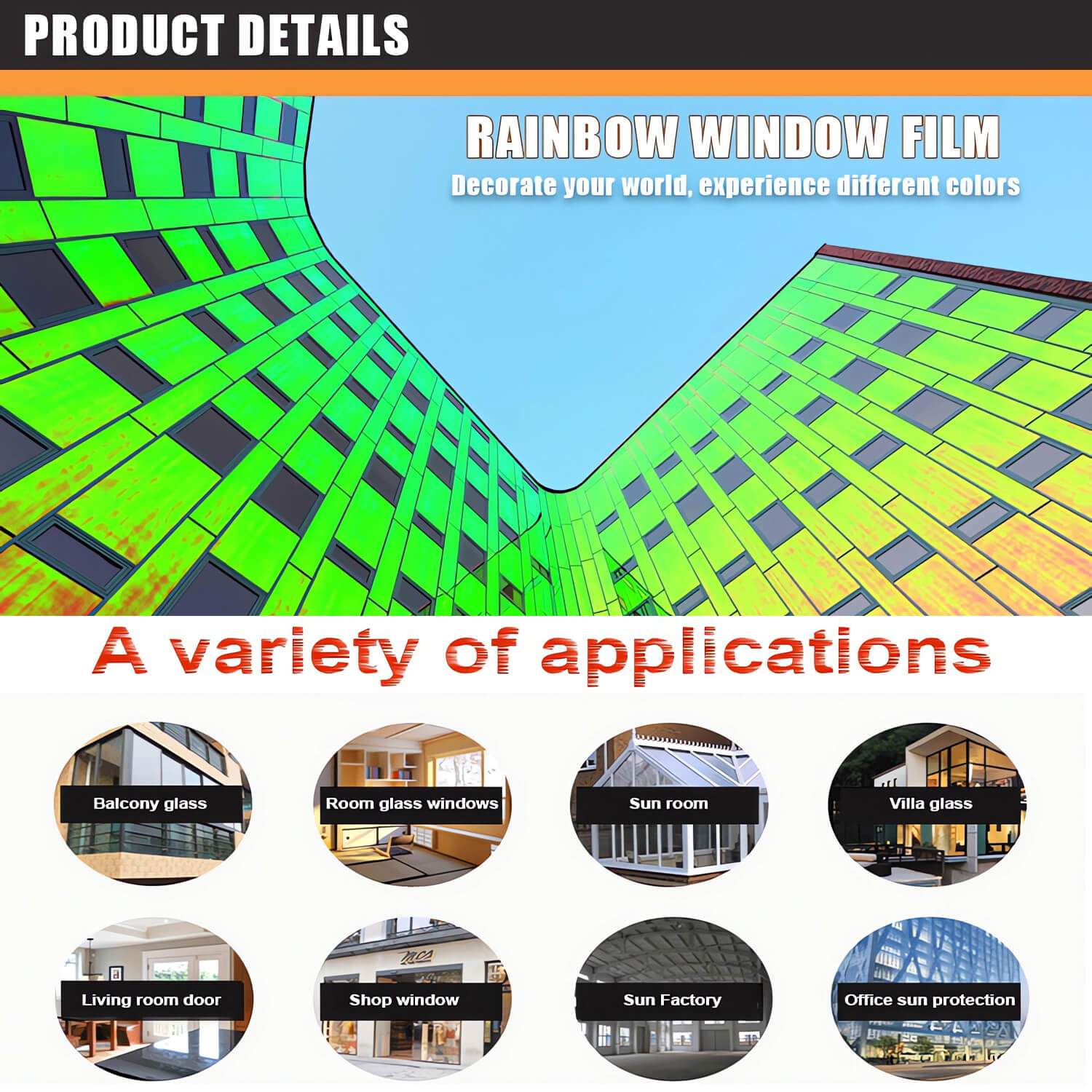 Dichroic Rainbow Window Glass Decorative Film – FENGHENG Film