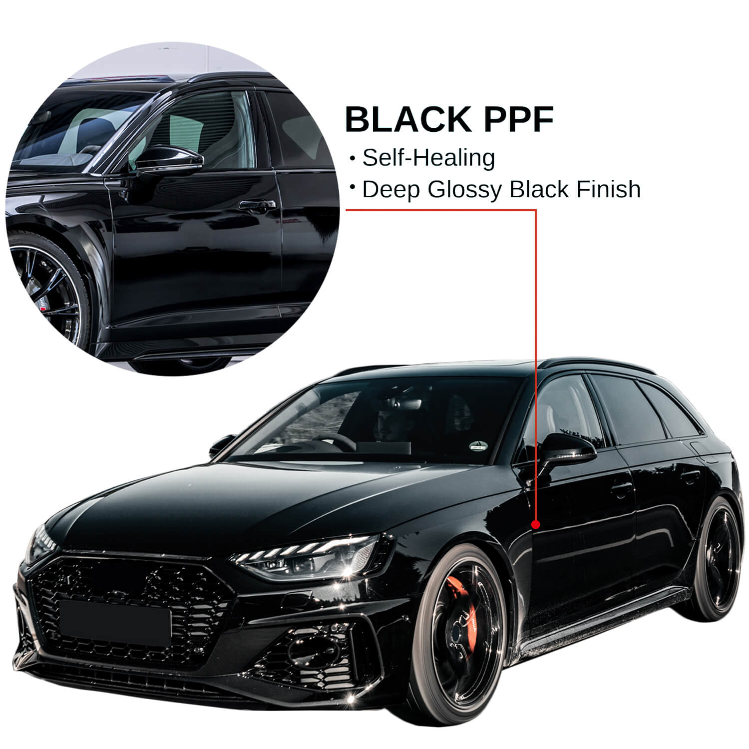 7.5mil TPU Matte Black Paint Protection Film PPF Car Vinyls Sticker Wraps
