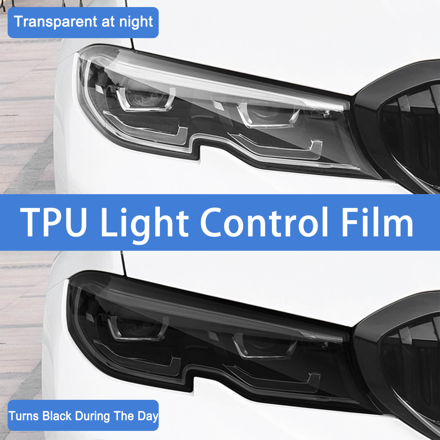 Light Black TPU Light Tint  Car Headlight Tint – carlawrap